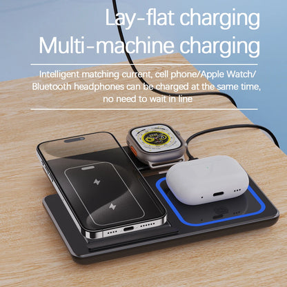 Wireless Charger Charging 3 in 1 Foldable Wireless Charger